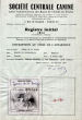 Certificat d'inscription au R.I. de Junon de la Turne