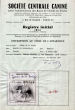 R.I. registration certificate of Junon de la Turne